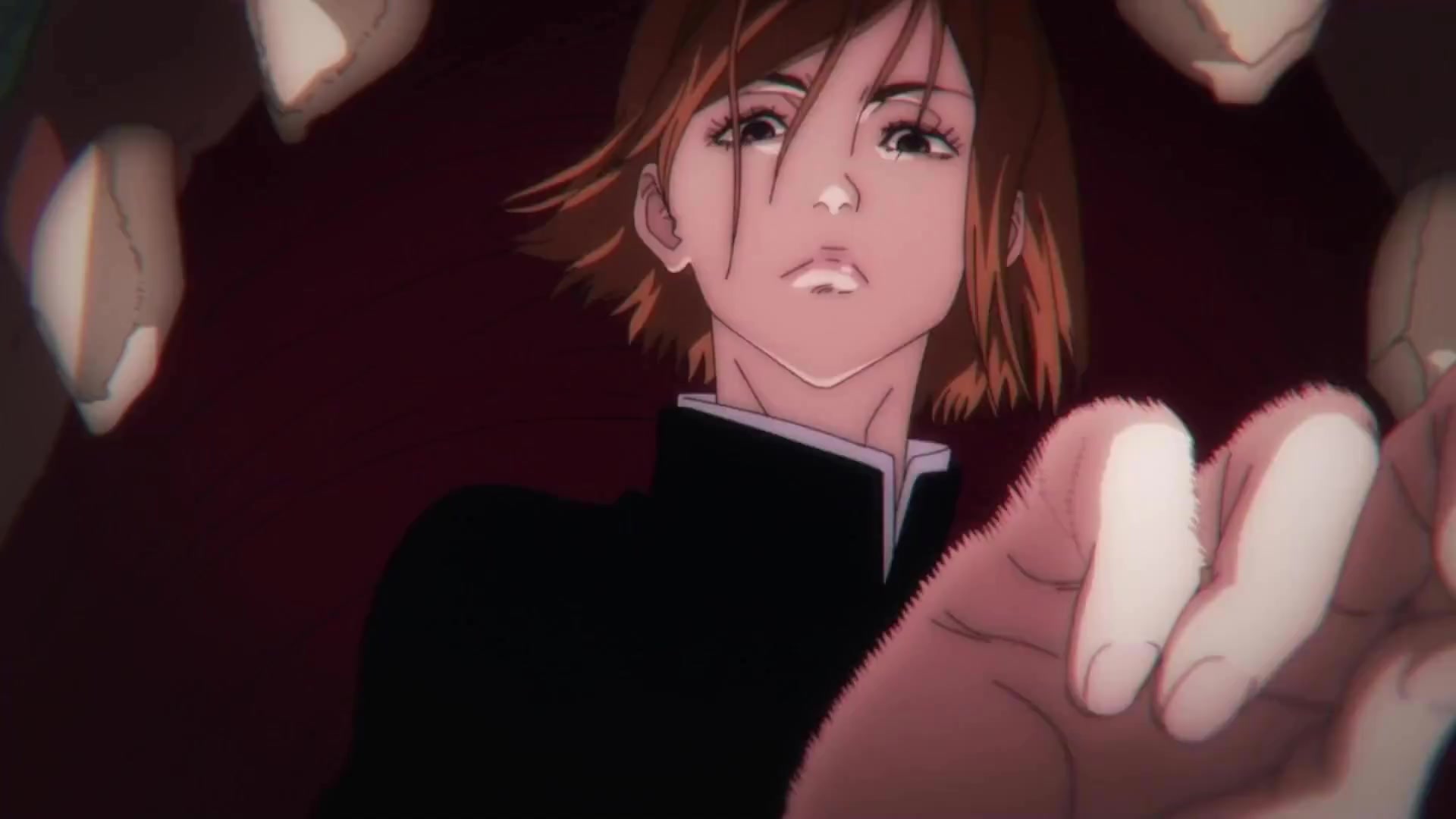 Nobara snaps her finger.mp4